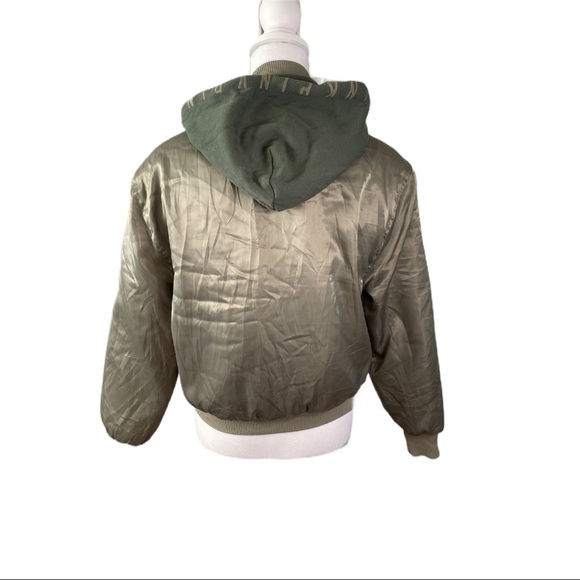 Victoria Secret PINK Bomber Jacket Olive H… - Picture 5 of 6